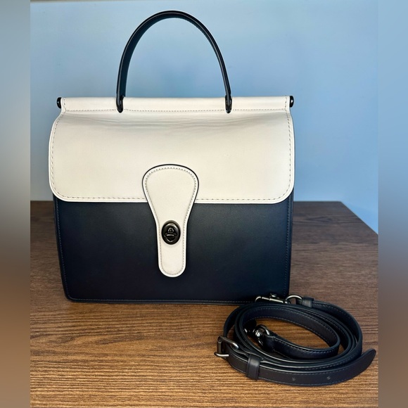 Coach 1941 Willis Top Handle in Colorblock Black Multi - Picture 1 of 10